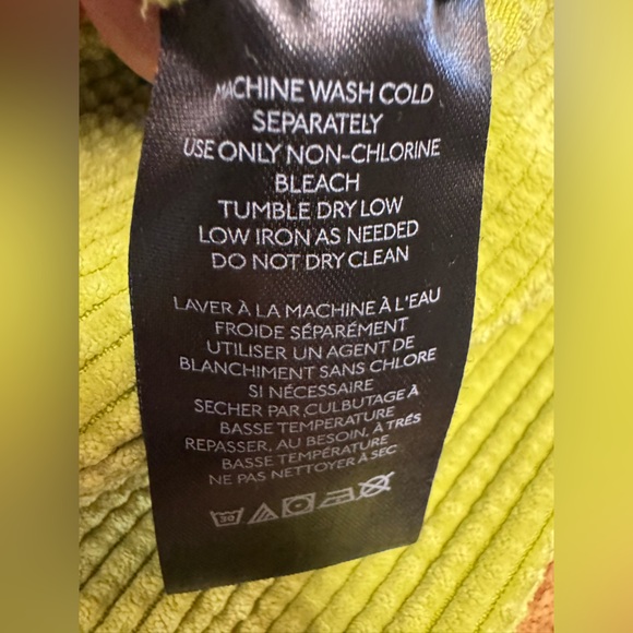 Urban Outfitters UO Drapey Corduroy Wide Leg Pull-On Pants Green XS Boho Casual - Picture 11 of 12